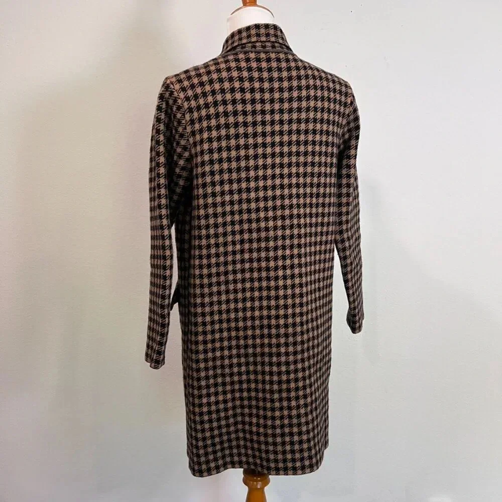 Kilky Paris Wool Blend Houndstooth Jacket Coat TU One Size Fits Most - Picture 2 of 7